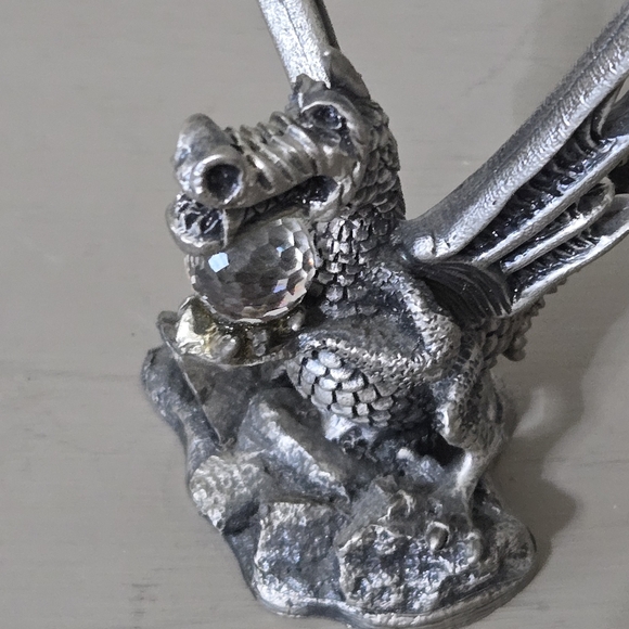 Pewter Tudor Mint Roger Gibbons The Fire Dragon - Picture 2 of 7